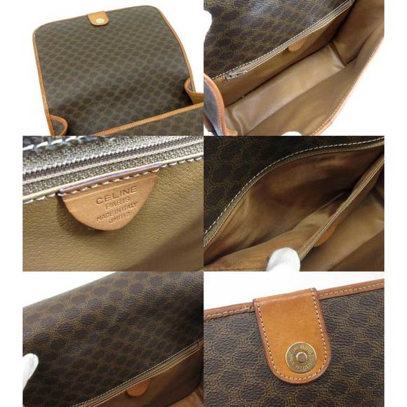 Celine Macadam Pattern Flap Shoulder Bag Crossbody Diagonal - Picture 3 of 6